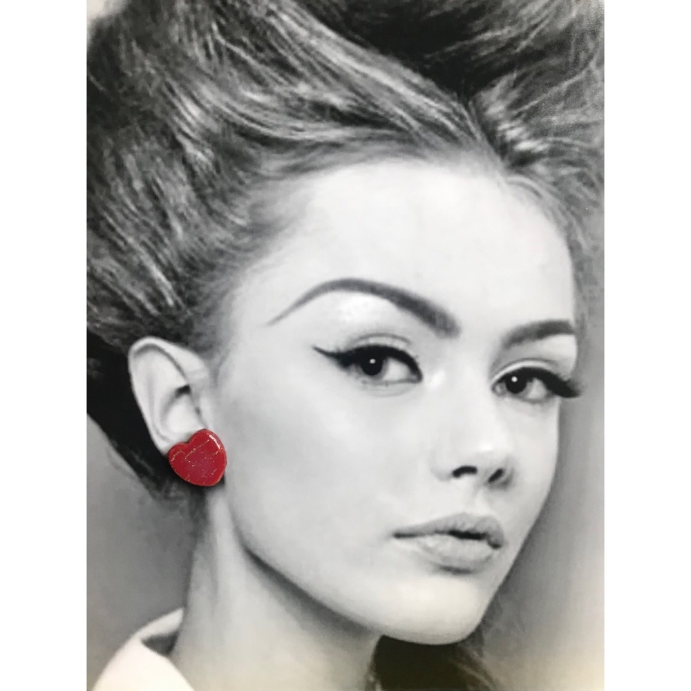 Earrings Valentines Candy Hearts